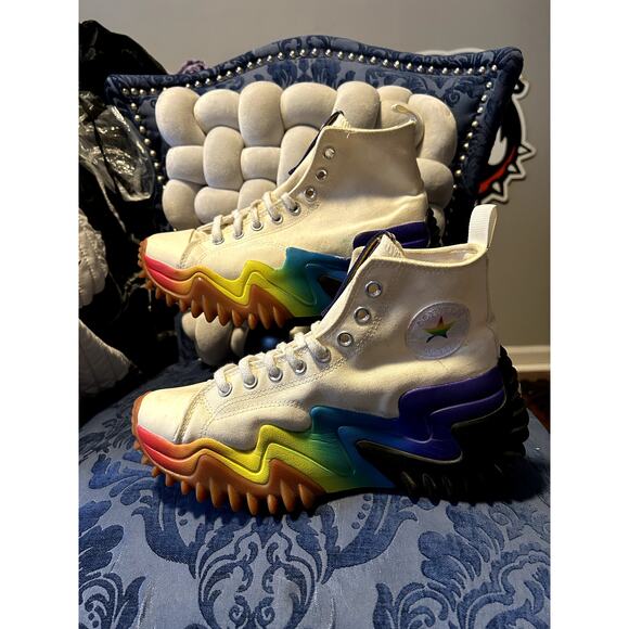Converse Run Star Motion Platform High 'Pride' sneaker size 9.5/EU 41 - Picture 2 of 8